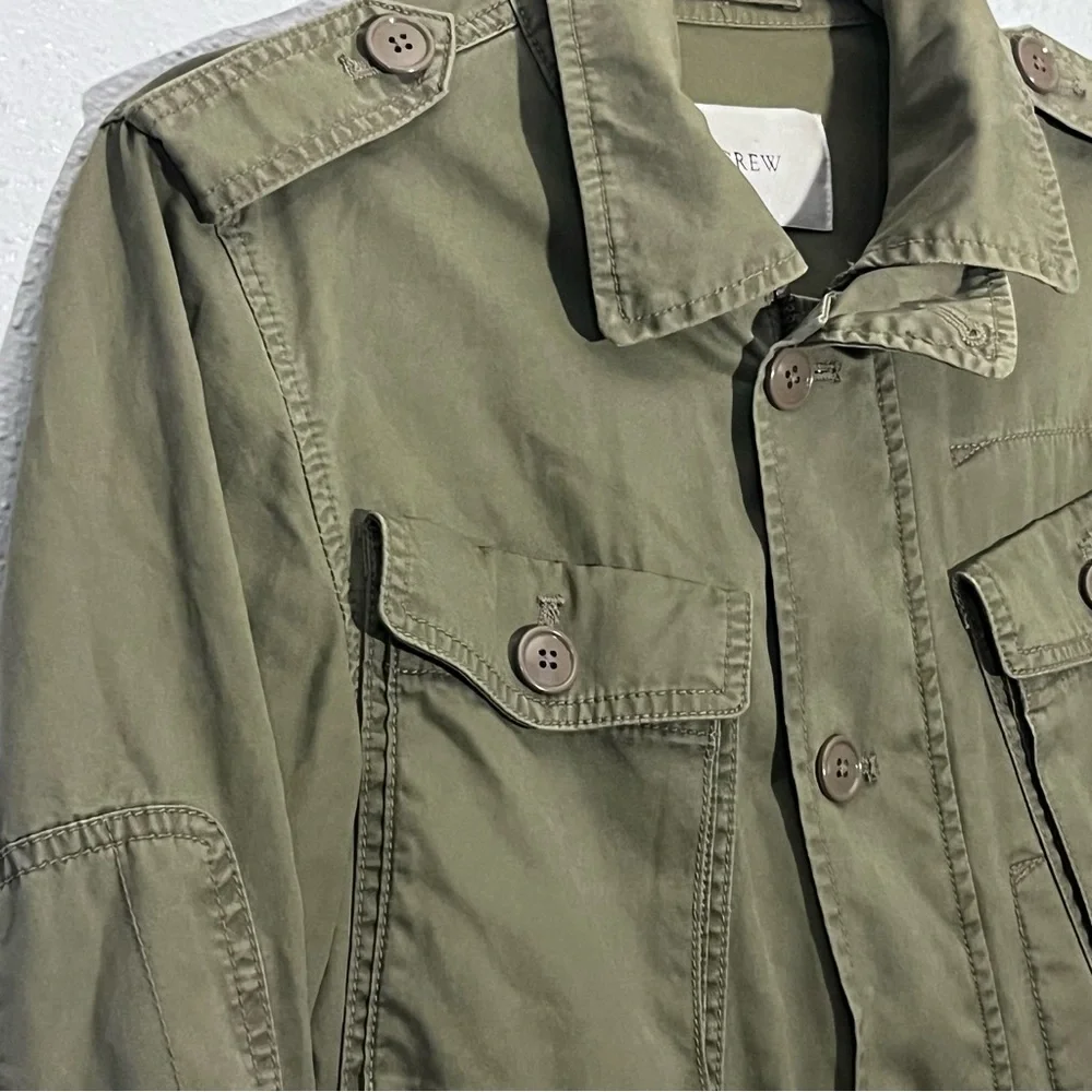 J. Crew Boyfriend Fatigue Parka Field Cargo Jacket Utility Green XS